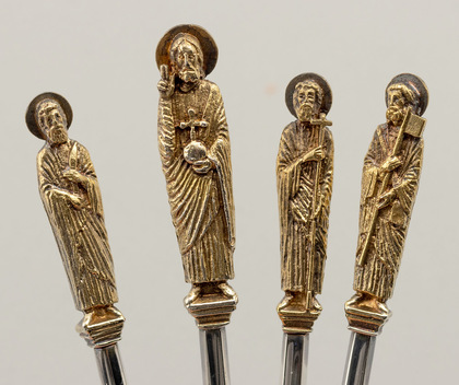 Sterling Silver Apostle Spoon Set (Set of 13) - South African Guild of Silversmiths